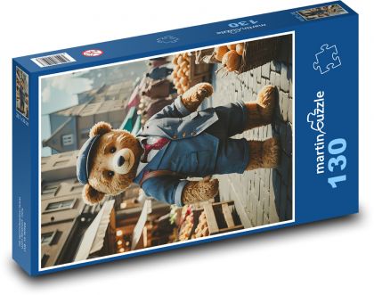 Medvídek na tržnici - puzzle 130 dílků