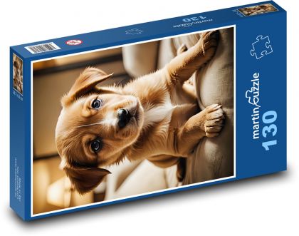 Brauner Welpe - Puzzle - 130 Teile