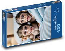 Szczęśliwe małpy Puzzle 130 elementów - 28,7x20 cm