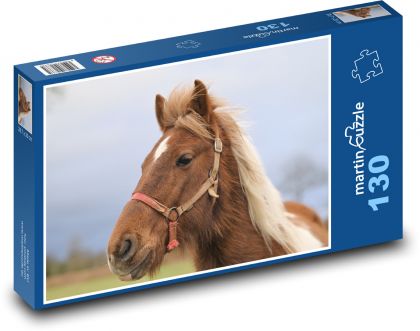 Braunes Pferd - Puzzle - 130 Teile