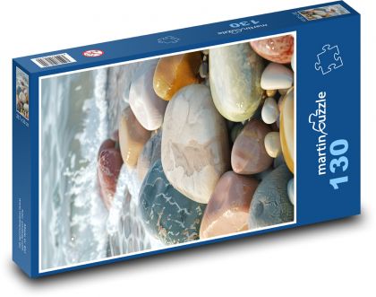 Pebbles by the sea - Puzzle 130 pieces, size 28.7x20 cm 