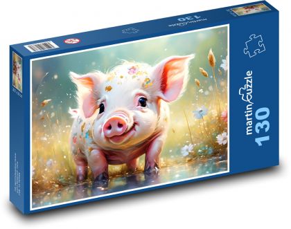 Malé prase - puzzle 130 dílků
