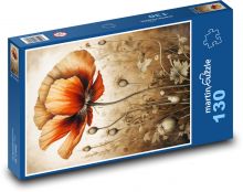 Vlčí mák Puzzle 130 - 28,7x20 cm