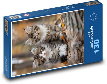 Cat - Puzzle 130 pieces, size 28.7x20 cm 