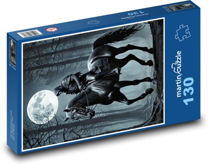 Rytier na koni - Puzzle 130 dielikov, rozmer 28,7x20 cm 