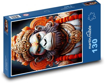 Opice - hanuman - puzzle 130 dílků