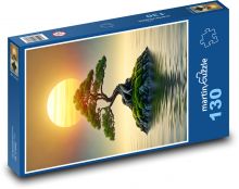 Bonsai - strom Puzzle 130 dílků - 28,7 x 20 cm