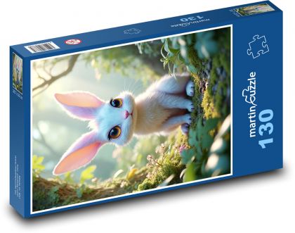 Roztomilý králiček - puzzle 130 dílků