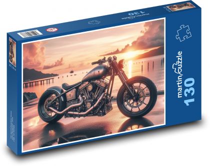 Sports motorcycle - Puzzle 130 pieces, size 28.7x20 cm 