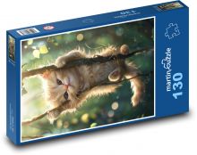 Mačka Puzzle 130 dielikov - 28,7 x 20 cm 