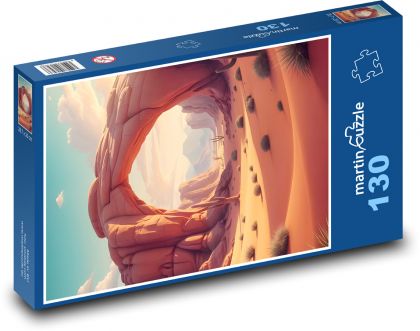 Poušť - duny - puzzle 130 dílků