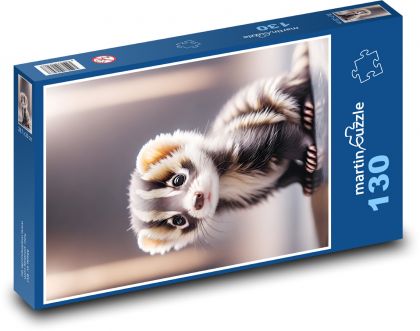 Squirrel - ferret - Puzzle 130 pieces, size 28.7x20 cm 