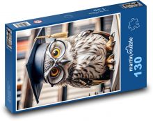 Múdra sova Puzzle 130 dielikov - 28,7 x 20 cm 