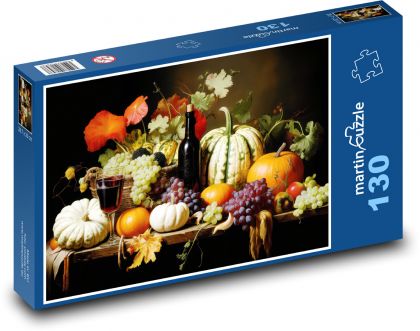 Autumn fruits and vegetables - Puzzle 130 pieces, size 28.7x20 cm 