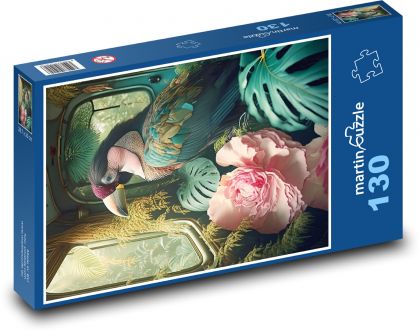 Bird - Puzzle 130 pieces, size 28.7x20 cm 
