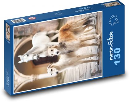 Dog - borzoi - Puzzle 130 pieces, size 28.7x20 cm 