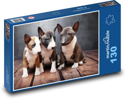 Puppies - Dogs - Puzzle 130 pieces, size 28.7x20 cm 