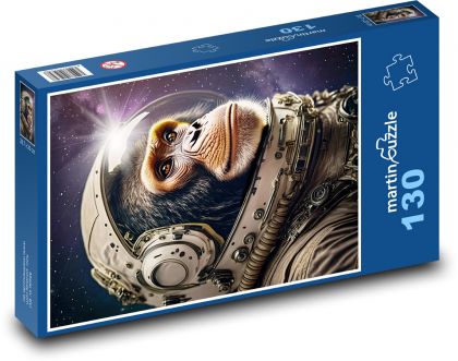 Astronautenaffen - Puzzle - 130 Teile