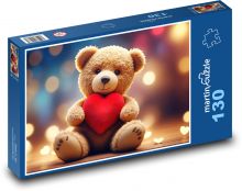 Medvedík lásky Puzzle 130 dielikov - 28,7 x 20 cm 