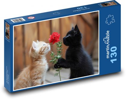 Süße Katzen - Puzzle - 130 Teile