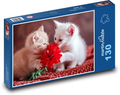 Niedliche Kätzchen - Puzzle - 130 Teile