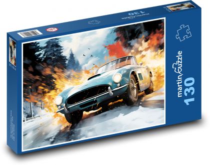 Auto fantasy - Puzzle 130 elementów, rozmiar 28,7x20 cm