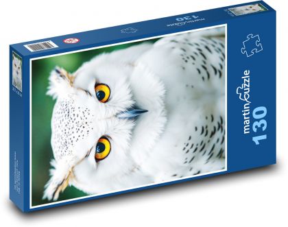 White owl - Puzzle 130 pieces, size 28.7x20 cm 