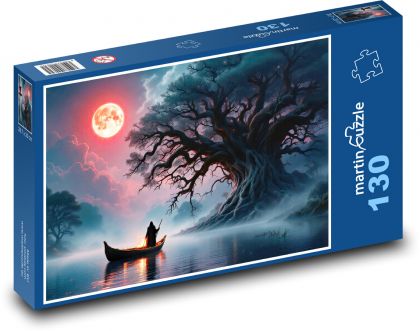 Boot auf dem See - Ferryman - Puzzle - 130 Teile