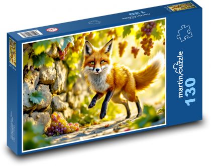 Lis - Puzzle 130 elementów, rozmiar 28,7x20 cm