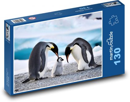 Pinguine - Familie - Puzzle - 130 Teile