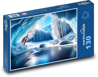 Mrazená príroda - Puzzle 130 dielikov, rozmer 28,7x20 cm 