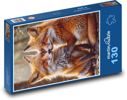 Füchse - Puzzle - 130 Teile