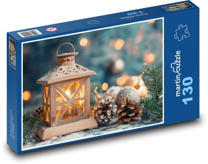 Laterne mit Kerze - Puzzle - 130 Teile