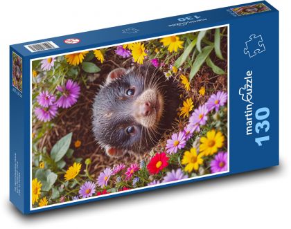 Krtovité - Puzzle 130 dielikov, rozmer 28,7x20 cm 