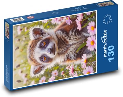 Lemur - Puzzle 130 dielikov, rozmer 28,7x20 cm 