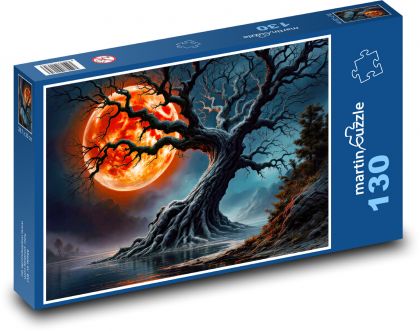 Baum - Mond - Puzzle - 130 Teile