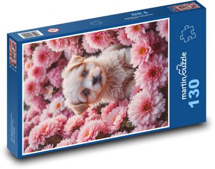 Hund auf der Wiese - Puzzle - 130 Teile