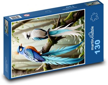 Seagulls - Puzzle 130 pieces, size 28.7x20 cm 