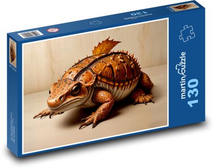 Jaszczurka - Puzzle 130 elementów, rozmiar 28,7x20 cm