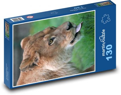 lioness - Puzzle 130 pieces, size 28.7x20 cm 