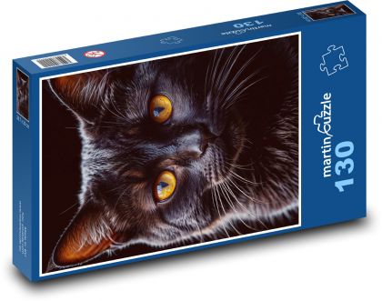 Black Cat - Puzzle 130 pieces, size 28.7x20 cm 
