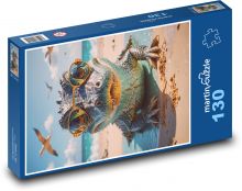 Aligátor Puzzle 130 dielikov - 28,7 x 20 cm 