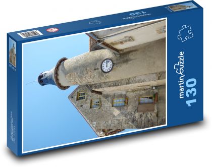 Clock Tower - France - Puzzle 130 pieces, size 28.7x20 cm 