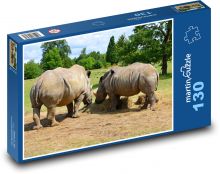 Rhinos Puzzle 130 pieces - 28.7 x 20 cm 