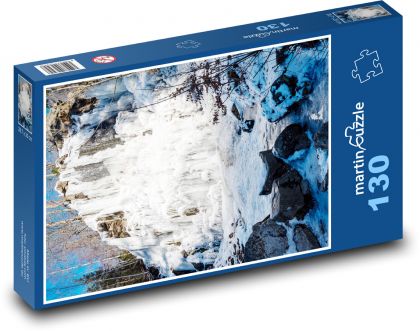 Zamrznutý vodopád - Puzzle 130 dielikov, rozmer 28,7x20 cm 
