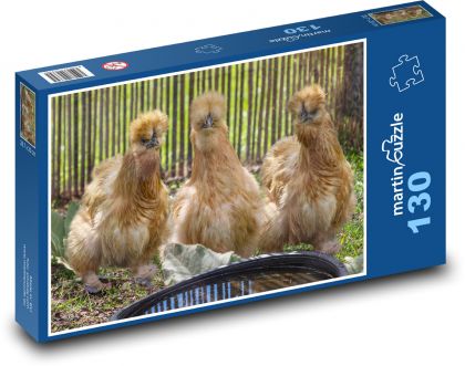 Kuře - Puzzle 130 dílků, rozměr 28,7x20 cm