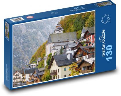 Hallstatt - Austria - Puzzle 130 elementów, rozmiar 28,7x20 cm