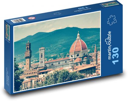 Kostol - Toskánsko - Puzzle 130 dielikov, rozmer 28,7x20 cm 