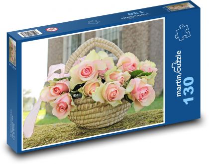 V košiku - Puzzle 130 dielikov, rozmer 28,7x20 cm 