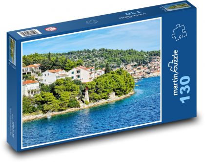 Korčula - Chorvátsko - Puzzle 130 dielikov, rozmer 28,7x20 cm 